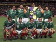 Mexico's Confederations Cup final team poses for p